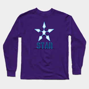 blue star Long Sleeve T-Shirt